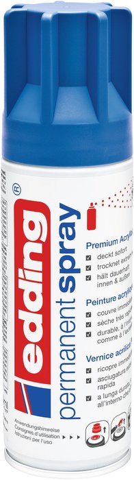 PINTURA ACRILICA SPRAY EDDING 5200 PERMANENTE AZUL GENCIANA | 1 UNIDADES | (EDDING)