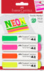 Blister 4 Marcadores Faber Castell Textil Colores Neon | Faber Castell | Pack 1 Unidades