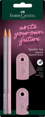 BLISTER 2 LAPICES SPARKLE PERLADO GOMA Y AFILA SLEEVE MINI | 1 UNIDADES | (FABER CASTELL)