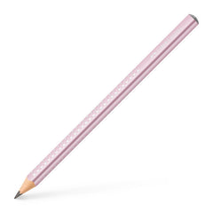 LAPIZ FABER CASTELL GRAFITO JUMBO SPARKLE ROSA METALICO | 12 UNIDADES | (FABER CASTELL)