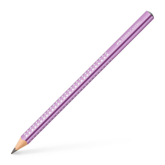 LAPIZ FABER CASTELL JUMBO SPARKLE VIOLETA METALICO | 12 UNIDADES | (FABER CASTELL)