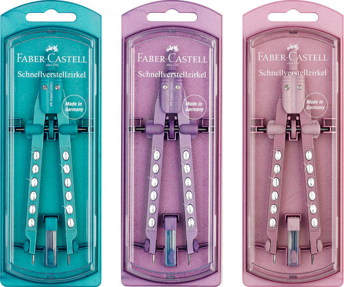 COMPAS FABER CASTELL BIGOTERA FACTORY 2023 COLORES OCEANO R | 3 UNIDADES | (FABER CASTELL) Imagen principal del producto
