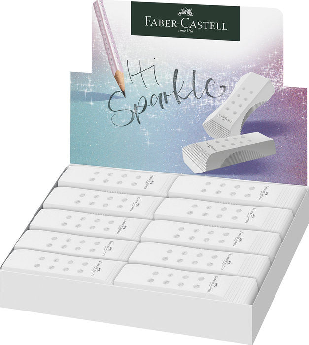 GOMA FABER CASTELL SPARKLE ROLLON BLANCA | 20 UNIDADES | (FABER CASTELL) Imagen principal del producto