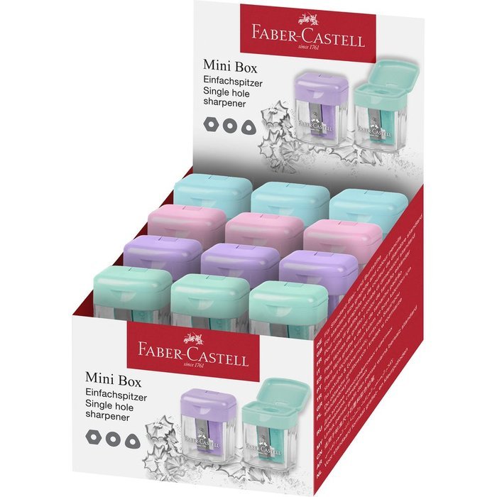 Expositor 24 afilalápiz Faber Castell Mini Box