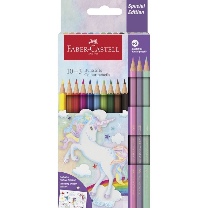LAPIZ FABER CASTELL UNICORNIO 13 COLORES SURTIDO | 1 UNIDADES | (FABER CASTELL) Imagen principal del producto