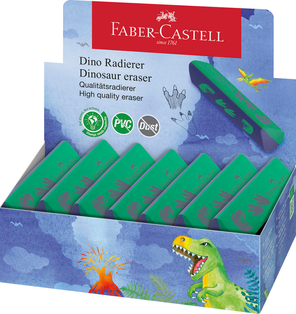 Goma Faber PVC Dust Free Dinosaurio Faber Castell