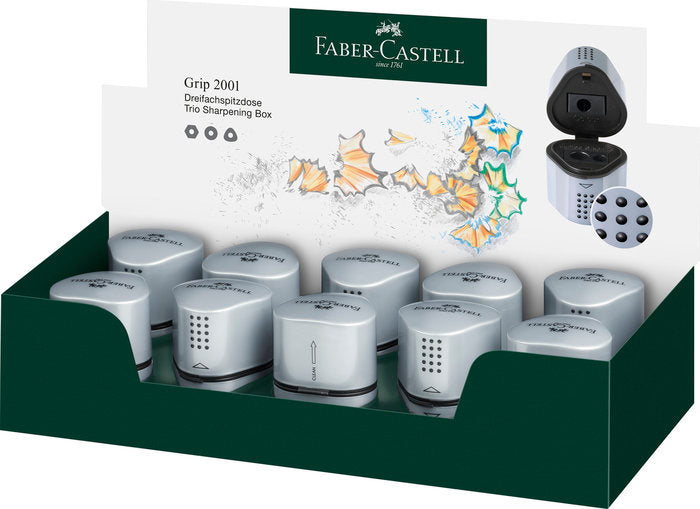Afilalápices Faber Grip 2001 Triple - Pack 10 uds