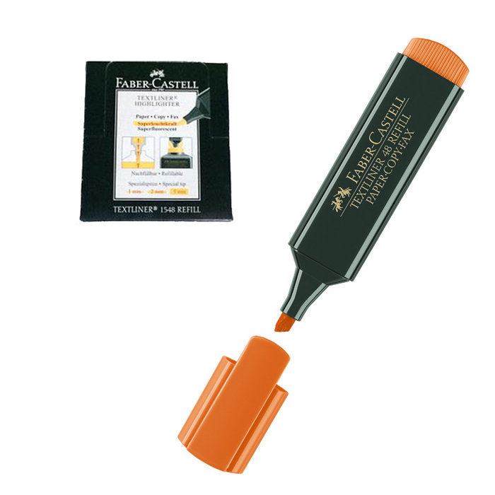 Marcador Faber Castell Textliner 1548 Fluor Naranja | Faber Castell | Pack 10 Unidades Imagen principal del producto