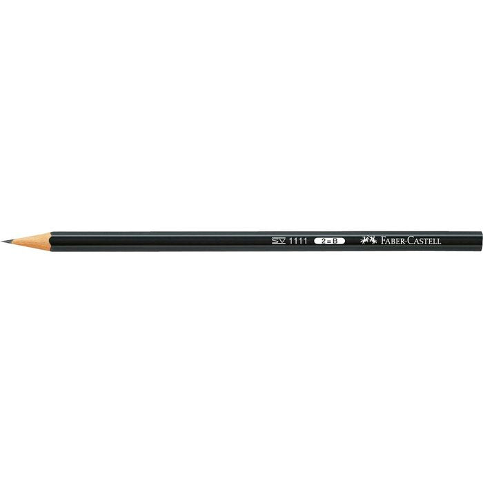 LAPIZ FABER GRAFITO 1111 NEGRO 2B | 12 UNIDADES | (FABER INDUSTRIA BRICOLAJE)