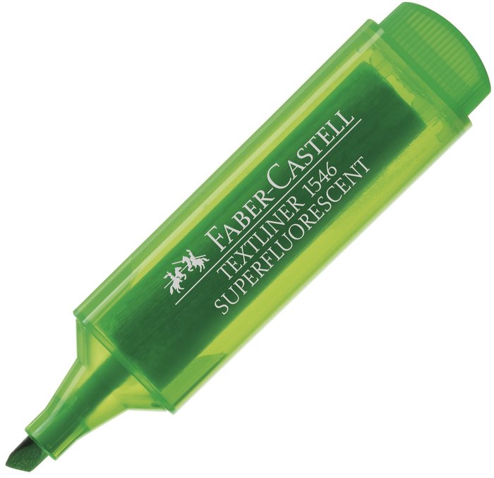 C/10 Marcadores Textliner 46 Verde Faber-castell