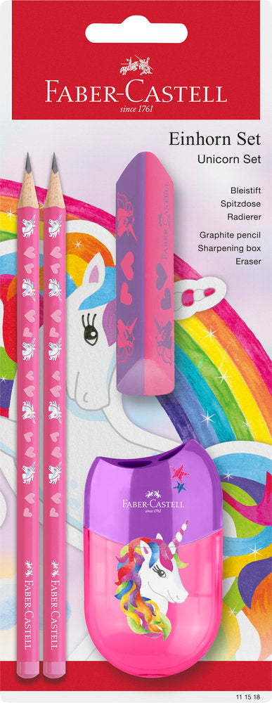 Set Faber Lapiz Goma y Afilalápiz Unicornio Grafito Hb Faber Castell Imagen principal del producto