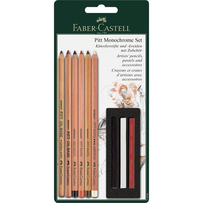 Set Faber Castell Pitt Monochrome Blister 9 Piezas | Faber Castell | Pack 1 Unidades