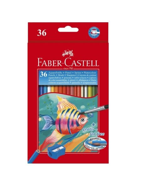 LAPIZ FABER CASTELL ACUARELABLE 36 COLORES SERIE ROJA | 1 UNIDADES | (FABER CASTELL)