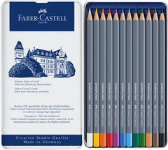 ESTUCHE METAL C/12 LAPICES GOLDFABER ACUARELABLES | 1 UNIDADES | (FABER CASTELL)