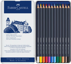 ESTUCHE METAL C/12 LAPICES GOLDFABER PERMANENTE | 1 UNIDADES | (FABER CASTELL)