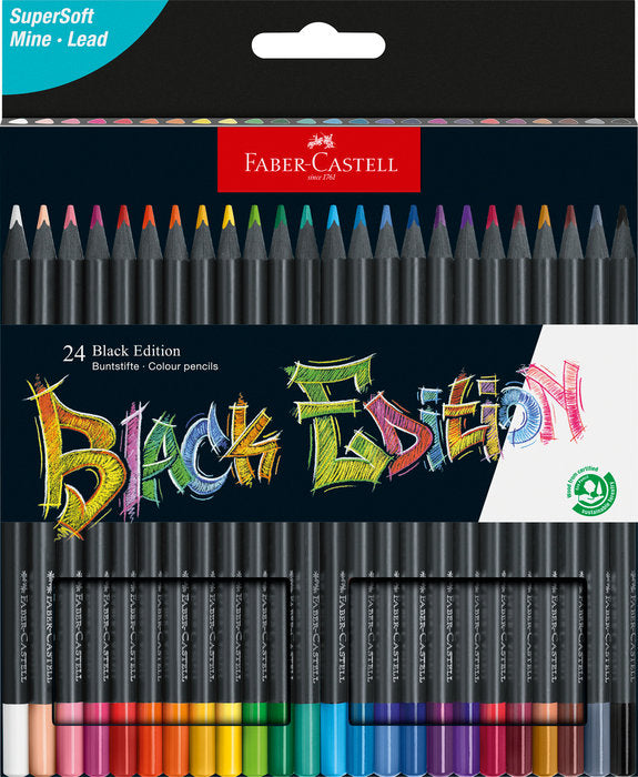 Estuche 24 lapices de colores triangulares black edition Imagen principal del producto