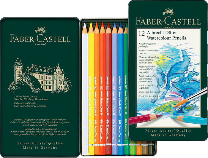 LAPIZ FABER CASTELL ALBRECHT DURER ACUARELABLES 12 COLORES S | 1 UNIDADES | (FABER CASTELL)