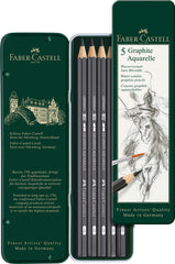 LAPIZ FABER CASTELL GRAPHITE AQUARELLE CAJA 5 GRADUACIONES | 1 UNIDADES | (FABER CASTELL)