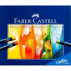 TIZAS PASTEL GRASOS FABER CASTELL 24 COLORES SURTIDOS | 1 UNIDADES | (FABER CASTELL)