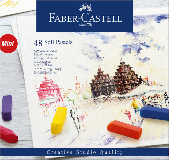 TIZAS PASTEL BLANDO FABER CASTELL 48 COLORES SURTIDOS | 1 UNIDADES | (FABER CASTELL)