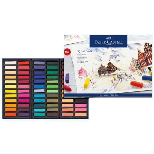 Tizas Mini Pastel Blando Faber Castell 72 Colores Surtidos