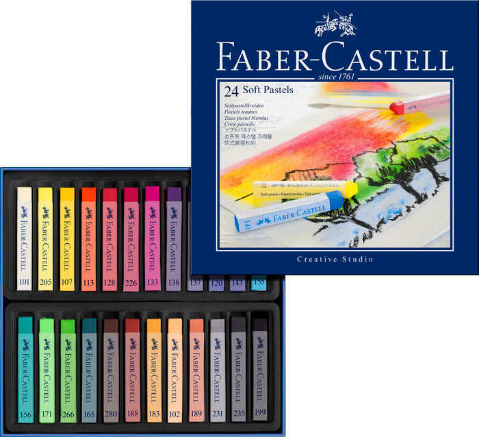 Tizas Pastel Blando Faber Castell 24 Colores Surtidos Imagen principal del producto