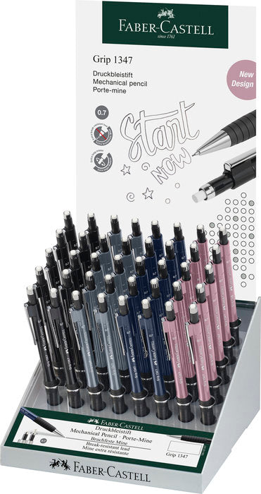 PORTAMINAS FABER GRIP 1347 0,5/0,7 MM COLORES SURTIDOS | 40 UNIDADES | (FABER CASTELL)