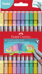 Rotulador Faber Castell Doble Punta 10 Colores Pastel | Faber Castell | Pack 1 Unidades