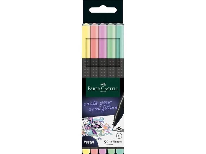 Rotulador Grip Finepen 0,4 mm Estuche 5 Colores Pastel Imagen principal del producto