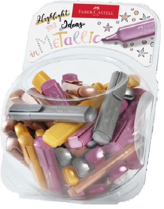 Bombonera 80 Marcadores Faber Textliner 1546 Metallic | Faber Castell | Pack 1 Unidades Imagen principal del producto