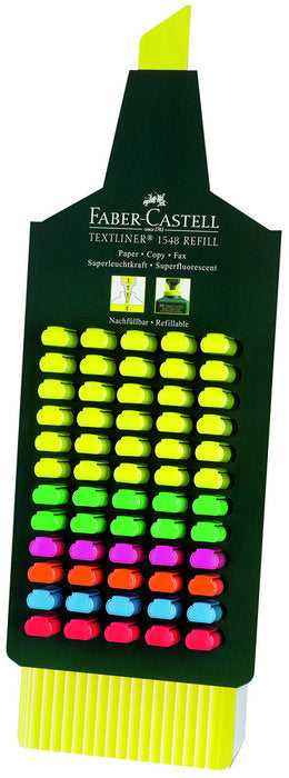 Expositor 60 Rotuladores Faber Textliner 1548 Colores Surt | Faber Castell | Pack 60 Unidades