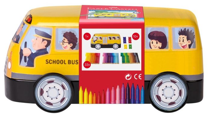 Rotulador Faber Connector Autobus Escolar 33 Colores Surtid | Faber Castell | Pack 1 Unidades Imagen principal del producto