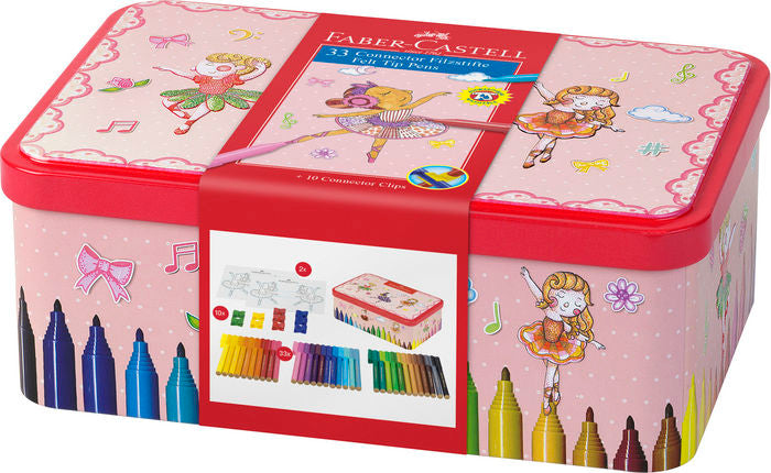 Rotulador Faber Connector 33 Colores Y Plantillas Bailarina | Faber Castell | Pack 1 Unidades Imagen principal del producto