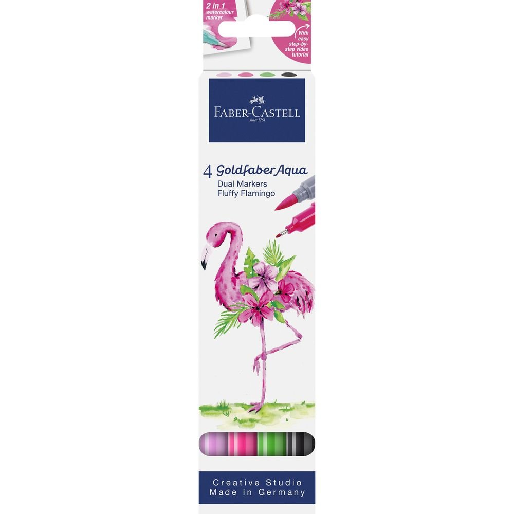 Rotulador Faber Castell Goldfaber Aqua Dual Fluffy Flamingo Imagen principal del producto