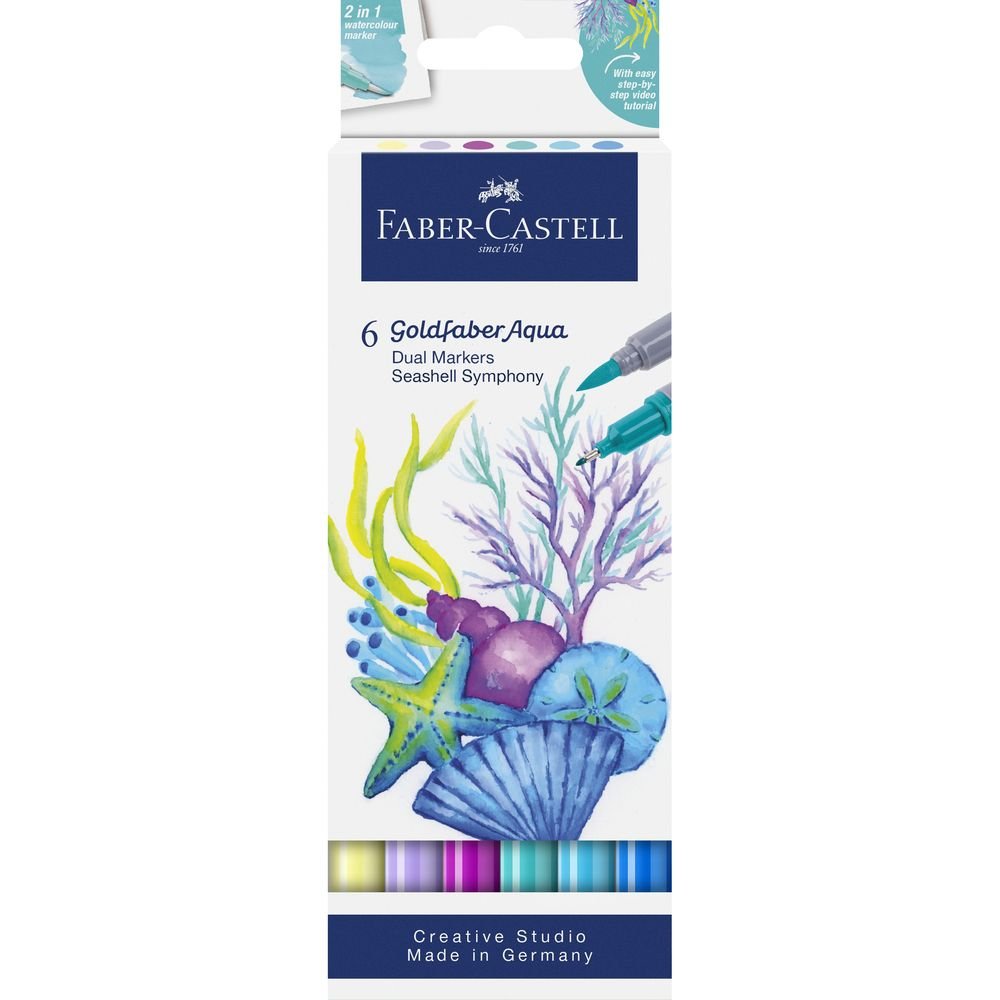 Rotulador Faber Castell Goldfaber Aqua Dual Seashell