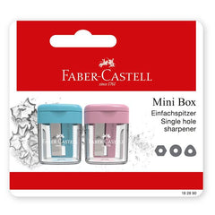 BLISTER 2 AFILALAPICES FABER MINI BOX | 2 UNIDADES | (FABER CASTELL)