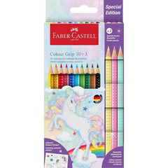 LAPIZ FABEL CASTELL GRIP 10 COLORES + 3 SPARKLE COLOR | 1 UNIDADES | (FABER CASTELL)