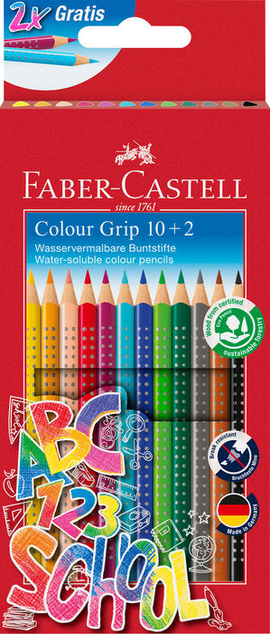 LAPIZ FABER CASTELL 10 COLORES + 2 REGALO | 1 UNIDADES | (FABER CASTELL)