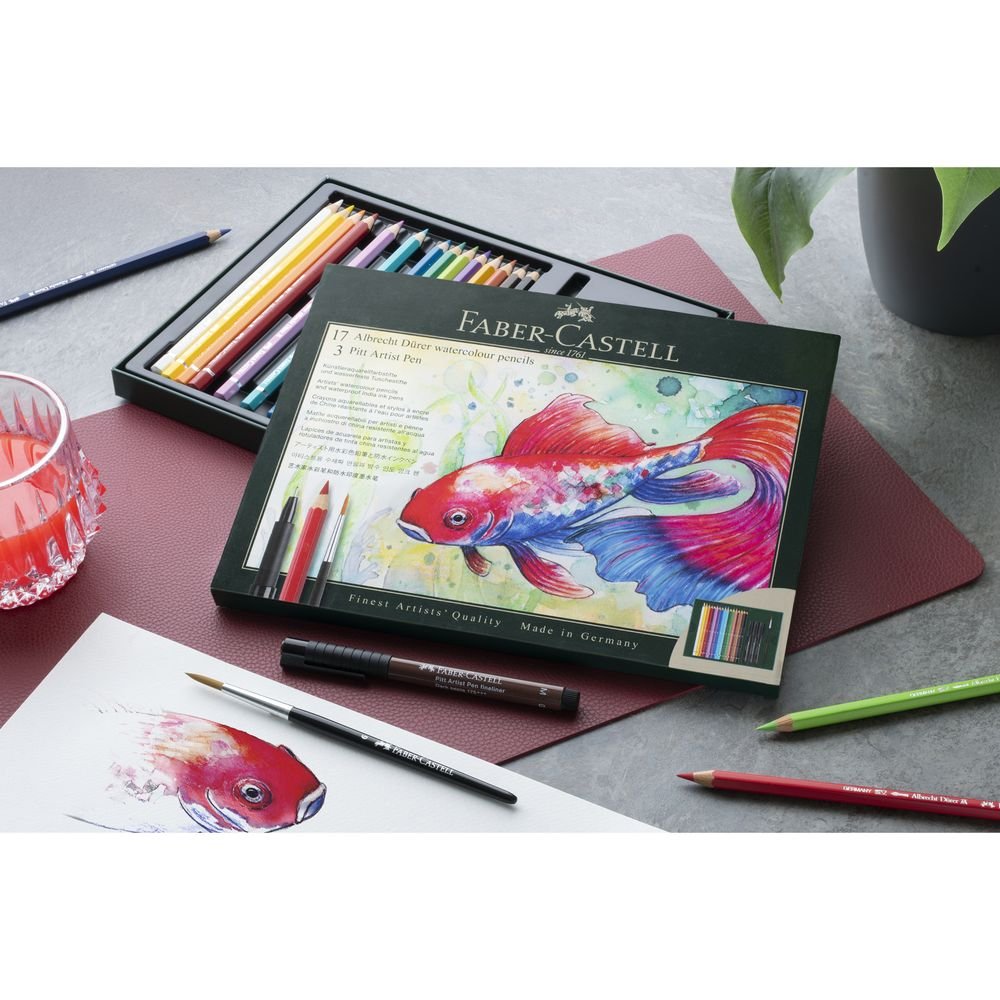 Set 17 lápices Albrecht Dürer + 3 Pitt Artis Faber-Castell