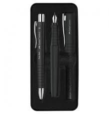 JUEGO BOLIGRAFO + PLUMA FABER XB NEGRO | 1 UNIDADES | (FABER CASTELL) Imagen principal del producto