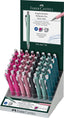 Expositor 40 Bolígrafos Faber Castell Poly Ball Colours XB