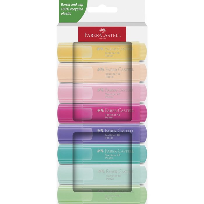 Marcador Faber Castell Textliner 46 8 Colores Pastel Surtid | Faber Castell | Pack 1 Unidades Imagen principal del producto
