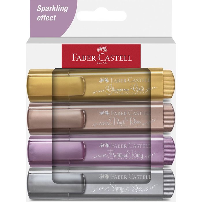 Marcador Faber Castell Textliner Metallic 46 4 Colores Surti | Faber Castell | Pack 1 Unidades Imagen principal del producto