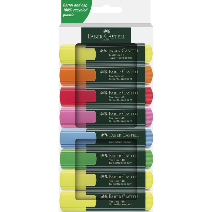 Marcador Faber Castell Textliner 48 8 Colores Surtido | Faber Castell | Pack 1 Unidades Imagen principal del producto