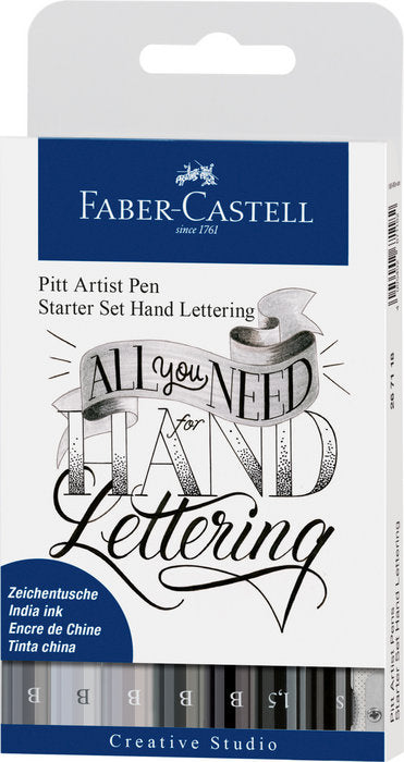 Set De Iniciacion Lettering 7 Rotuladores + Accesorios | Faber Castell | Pack 1 Unidades