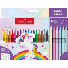 Rotulador Faber Castell Unicornio 24 Colores Surtidos | Faber Castell | Pack 1 Unidades