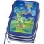 PLUMIER FABER CASTELL ESCOLAR TRIPLE DINOSAURIO CONTENIDO | FABER CASTELL