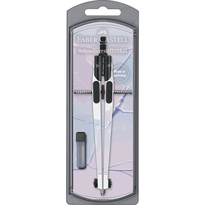 COMPAS FABER CASTELL AJUSTE RAPIDO DARK & BRIGHT, | 1 UNIDADES | (FABER CASTELL) Imagen principal del producto