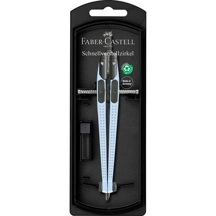COMPAS FABER CASTELL GRIP AJUSTE RAPIDO AZU CIELO | 1 UNIDADES | (FABER CASTELL) Imagen principal del producto