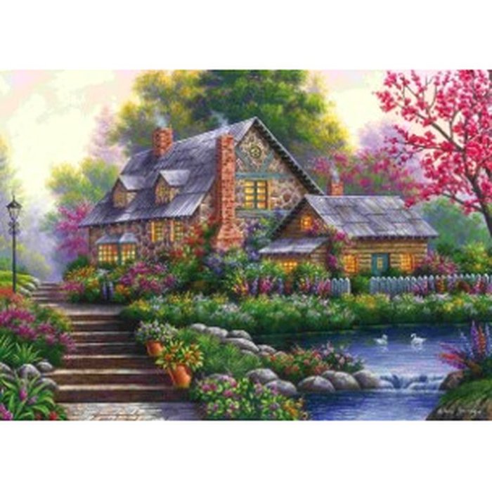 Puzzle 2D 1000 Piezas Casa en la Naturaleza Ravensburger